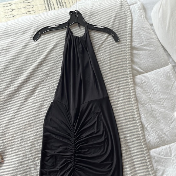Michael Costello X Revolve Black Halter Maxi Dress, Size S - Picture 1 of 7
